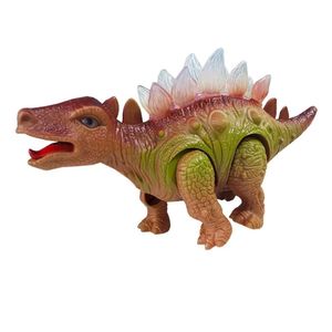 Dinossauro Elétrico Estegossauro Som Luzes E Movimento Marrom