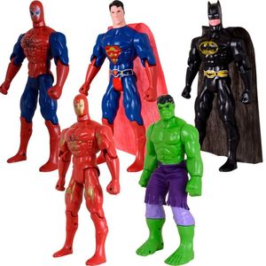 Quinteto Bonecos Heróis De 29cm Vingadores E Liga Da Justiça