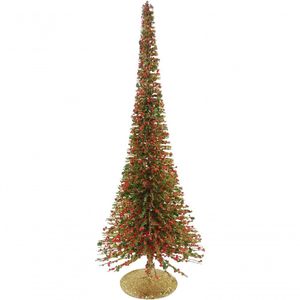Mini Pinheiro Pinheirinho Natalino Decorativo Dourado 50cm