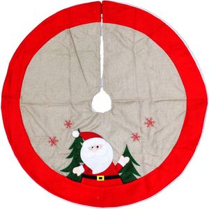 Saia De árvore De Natal Temática Papai Noel Natalino De 90cm