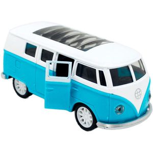 Carro Miniatura Colecionável Volkswagen Kombi Azul À Fricção