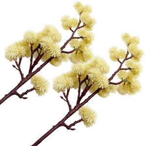 Kit 6 Plantas Artificiais Mamona Jardim Ornamental De 70cm