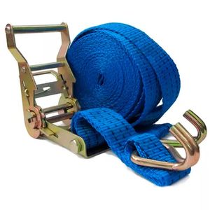 Cinta Tensor Azul Para Amarração Carca Alça Catraca 35mm 6m