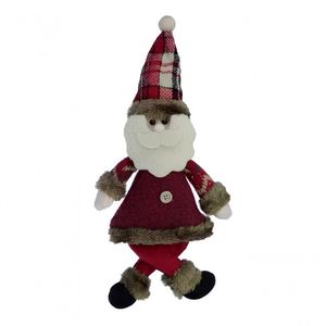 Boneco Papai Noel Natalino Pendente árvore Natal Tecido 30cm
