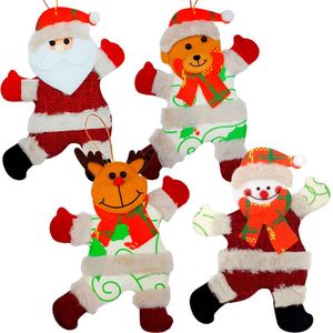 Kit 8 Pendente árvore Natal Noel Rena Urso Boneco Neve 19cm
