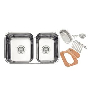 Kit Cuba Tramontina Isis 2c 34 28 Bs Em Aço Inox Com Acabamento Polido