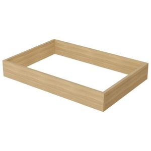 Módulo Cozinha Marquesa Kit De Rodapé Multilinha 70x47x10cm Nature