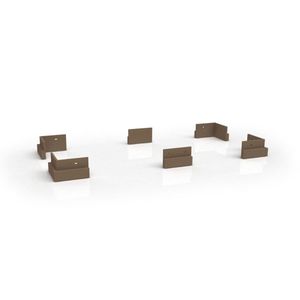 Módulo Cozinha Maxxi Kit Com 6 Pés Pvc B111 Nature