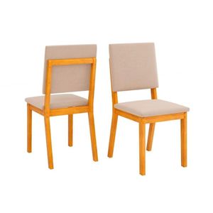 Cadeira De Cozinha Talia Cedro Suede Creme