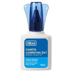 Caneta Corretiva 2 Em 1 Tilibra - 18ml