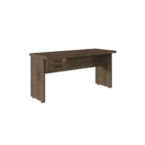 Mesa Para Escritório Com 2 Gavetas Design Moderno Carvalho