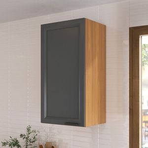 Armário Aéreo 1 Porta 41cm Soho Cabecasa Madeiramadeira Freijó-grafite