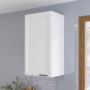 Armário Aéreo 1 Porta 41cm Soho Cabecasa Madeiramadeira Branco-branco