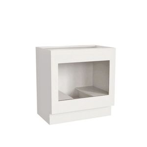 Balcão Para Forno De Embutir 80cm Sem Tampo Arizona Cabecasa Madeiramadeira Branco