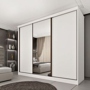 Guarda Roupa 3 Portas 270cm California Espresso Móveis Neve