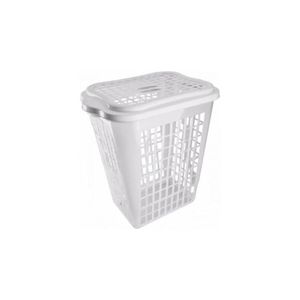 Cesto Para Roupas 46l Branco - Plasvale
