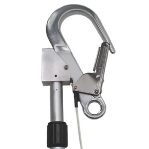 Vara De Manobra Sideup Telescópica 6 Metros Com Gancho 60mm, Mosquetão Oval E Corda 12mm