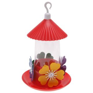 Bebedouro C/ Bandeja Chapéu Chinês Vermelho