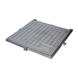 Tampa Tampão Chão Dupla Vedação Articulado Cadeado 60x60cm