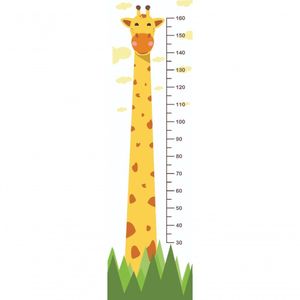 Régua De Crescimento Infantil Adesivo De Parede Girafa