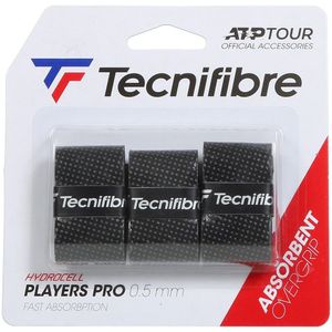 Overgrip Tecnifibre Players Pro Com 03 Unidades Cor Preto