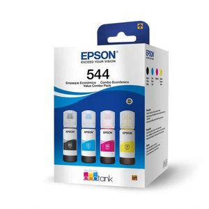 Kit Refil Epson T544 Preto Ciano Margenta Amarelo T544520 4P