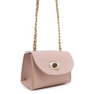 Bolsa Feminina Pequena Com Corrente Tiracolo Balada Nude