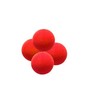 04 Bolas De Espuma Neon Luz Negra- 2 Inch Cor Vermelho
