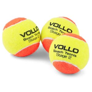 Bola De Beach Tennis Vollo - Kit C- 3 Unidades - Ref Vbt001 Tamanho Unico Cor Amarelo