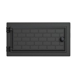 Porta De Forno A Lenha Em Ferro Fundido Tijolinho 33x15cm