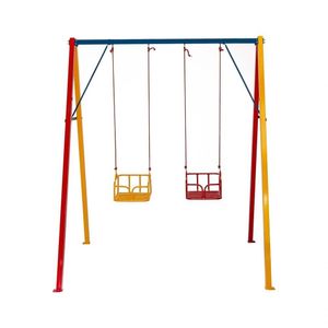 Balanço Viva Feliz Fácil Esporte Com 2 Balanços - Tam. (120x192x160)cm - Ref 742 Tamanho Unico Cor Amarelo