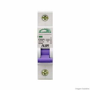Disjuntor Din Alumbra Unipolar C32-1 240-415v