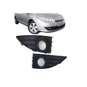 Par Moldura Farol De Milha Fluence Original Preto 2010 A 14