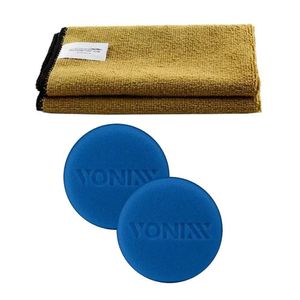 2 Aplicador Espuma Automotivo Vonixx + Kit Pano Microfibra
