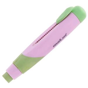 Caneta Borracha Molin - Pastel Rosa C- Verde
