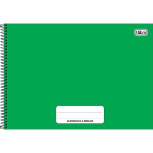 Caderno De Desenho Pepper Colorido Tilibra - 80 Folhas Verde