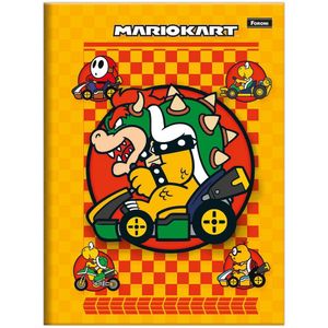 Caderno Universitário Mario Foroni Capa Dura Brochura - 80 Folhas Amarelo