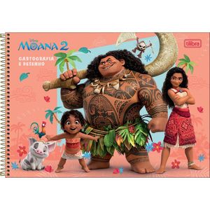 Caderno De Desenho Moana Tilibra - 80 Folhas Personagens