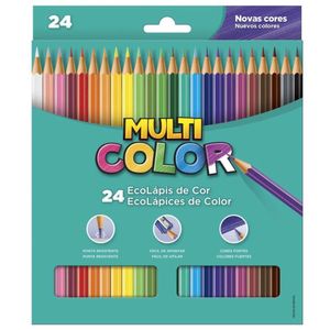Lápis De Cor Multicolor - 24 Cores