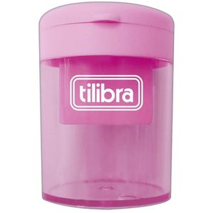 Apontador C- Depósito Redondo Tilibra - 2 Furos Ap13 Rosa