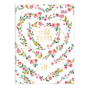 Caderno Universitário Capricho Tilibra Capa Dura Brochura - 80 Folhas Wild Young Heart