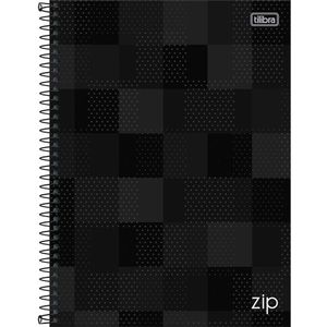 Caderno Universitário Zip Tilibra Capa Dura Espiral - 10 Matérias 160 Folhas Preto