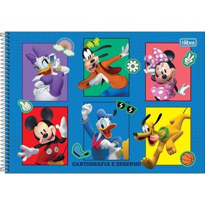 Caderno De Desenho Mickey Tilibra - 80 Folhas 6 Personagens