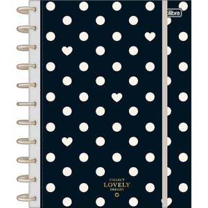 Caderno Tilidisco Universitário West Village Tilibra - 10 Matérias 160 Folhas Fundo Preto C- Poá