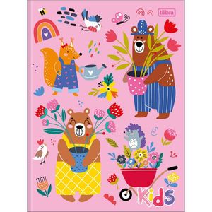 Caderno Universitário Sapeca Feminino Tilibra Capa Dura Brochura - 96 Folhas Rosa