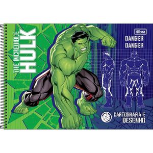 Caderno De Desenho Hulk Tilibra - 80 Folhas Danger Danger