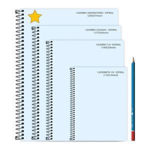 Caderno Universitário Snoopy Tilibra Capa Dura Espiral - 10 Matérias 160 Folhas Arco-íris