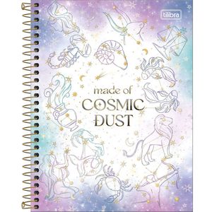 Caderno Colegial Magic Tilibra Capa Dura Espiral - 10 Matérias 160 Folhas Cosmic Dust