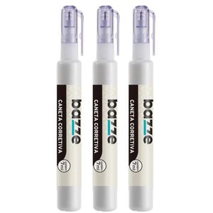 Kit Caneta Corretiva Bazze 7ml - C- 3 Canetas