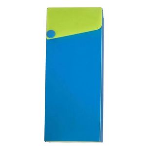 Estojo Plástico Escolar Dello - Collor Azul E Verde